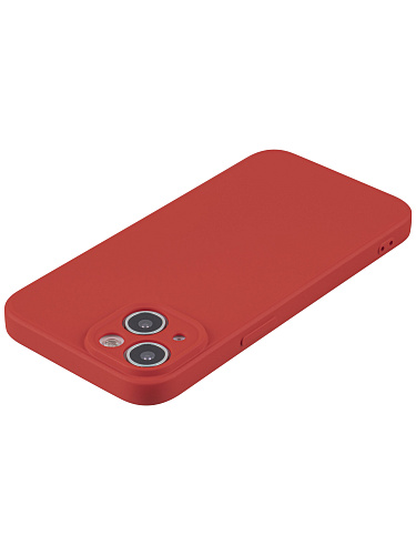 Чехол силиконовый для iPhone 14 (6.1), good quality, c защитой камеры, X-CASE, красный