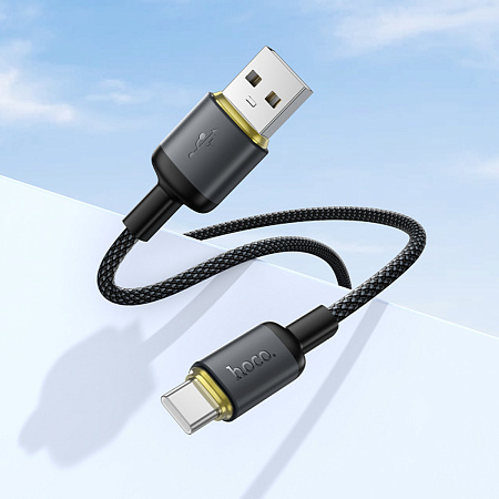 USB Кабель Type-C, HOCO, X128, 1м, черный