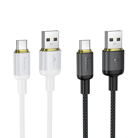 USB Кабель Type-C, HOCO, X128, 1м, черный