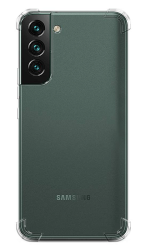 Чехол силиконовый для Samsung Galaxy S22 Plus, усиленные края, X-CASE, прозрачный