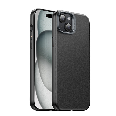Чехол для iPhone 15, TPU+PU, Магнитный (MagSafe), AS8, HOCO, черный