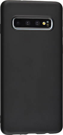 Чехол силиконовый для Samsung SM-G973, Galaxy S10, с микрофиброй внутри, X-CASE, черный