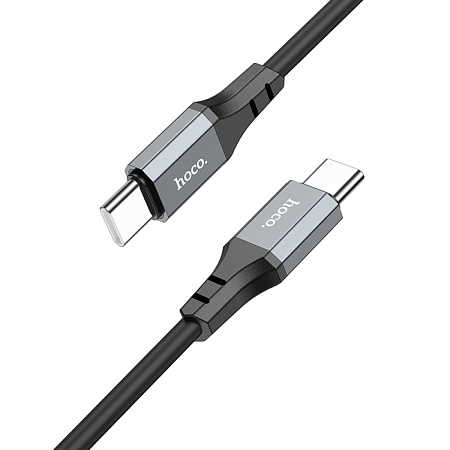 Кабель Type-C на Type-C, HOCO, X86, 1м, силиконовый, 60W, черный