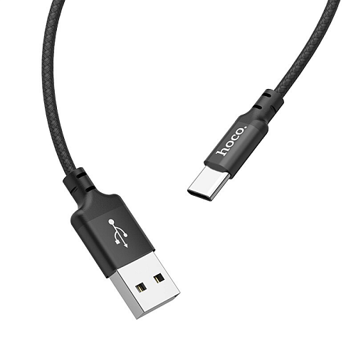 USB Кабель Type-C, HOCO, X14, колба, черный