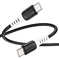 Кабель Type-C на Type-C, HOCO, X82, силиконовый, 1м, 60W, черный