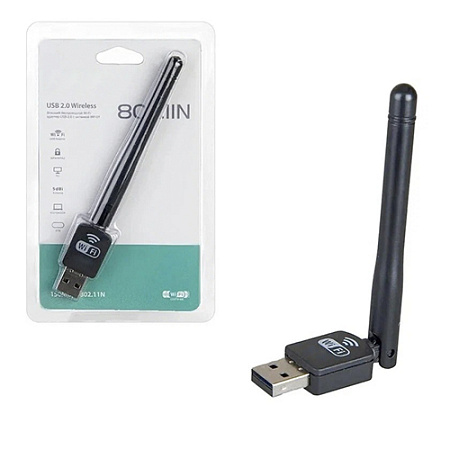 Беспроводной Wi-Fi адаптер USB 2.0, Wireless (с антенной)