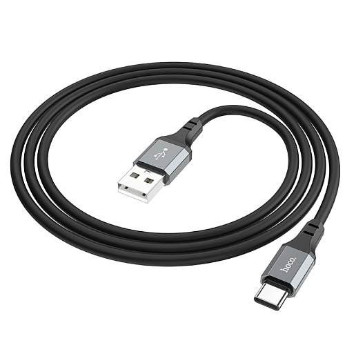 USB Кабель Type-C, HOCO, X86, 1м, силиконовый, черный
