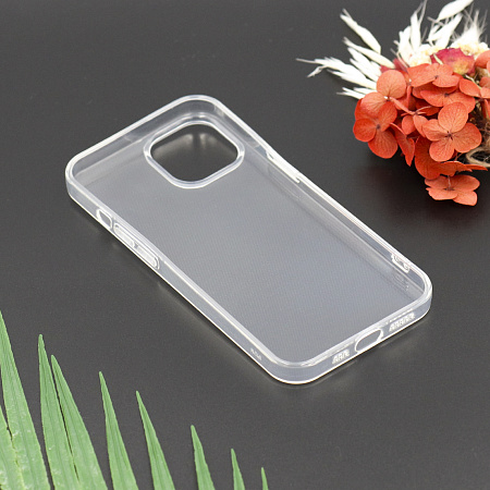 Чехол силиконовый для iPhone 14 (6.1), X-CASE, цвет прозрачный