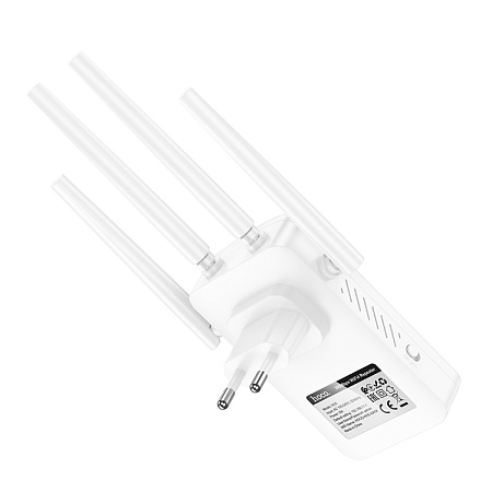 Репитер WiFi4, HI35, HOCO, белый