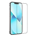 Защитное стекло на iPhone 13 (6.1)/13 Pro/14/16e, G8, HOCO, 3D Full screen fine edge anti-fall tempered glass, черное