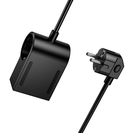 Сетевой фильтр на 1 розетка+1 USB+2 PD, 1.5м, AC33, HOCO, черный