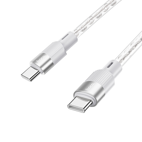 Кабель Type-C на Type-C, HOCO, X99, 1м, силиконовый, 60W, серый
