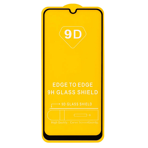 Защитное стекло на Vivo V21E, 9D, черное, X-CASE