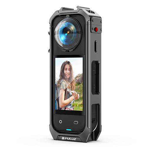 Алюминиевый чехол для экшн камеры Insta360 X5, PULUZ, противоударный, черный