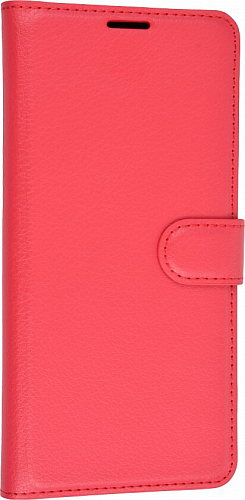 Чехол-книжка для Samsung Galaxy A12/M12, боковой, красный
