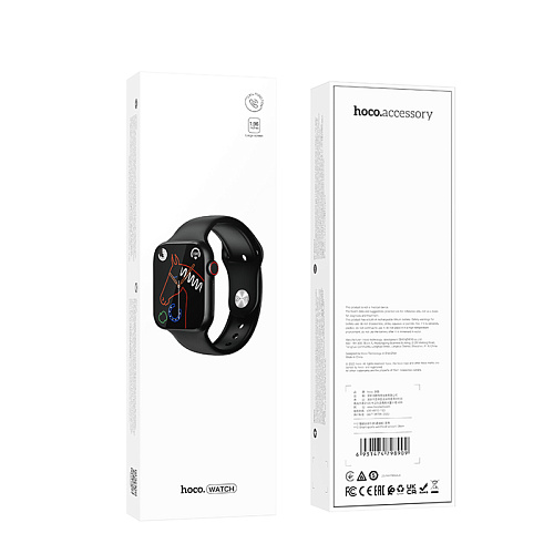 Умные часы Y12 Smart watch Hoco, черные