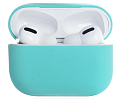 Чехол силиконовый для Airpods Pro/Pro 2, X-CASE, бирюзовый (Coast Blue)