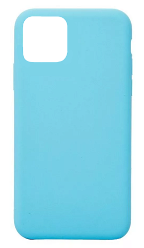 Чехол - накладка для iPhone 11, Silicon Case, без лого, голубой