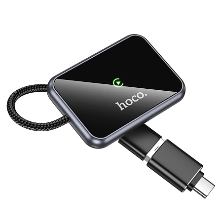 Беспроводной адаптер CarPlay (Wi-Fi) USB-A/USB-C, HU1, HOCO, черный