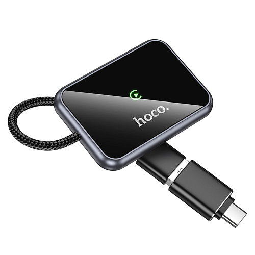 Беспроводной адаптер CarPlay (Wi-Fi) USB-A/USB-C, HU1, HOCO, черный