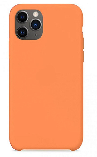 Чехол - накладка для iPhone 11, Silicon Case, папайя