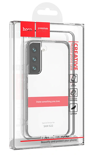 Чехол силиконовый для Samsung Galaxy S22, Light series TPU, HOCO, прозрачный