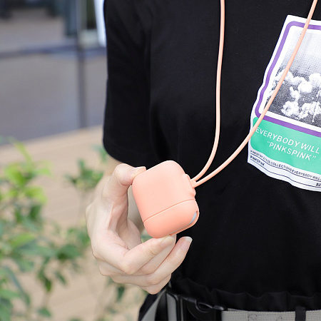 Чехол силиконовый для Airpods 1/Airpods 2, WB12, HOCO, розовый