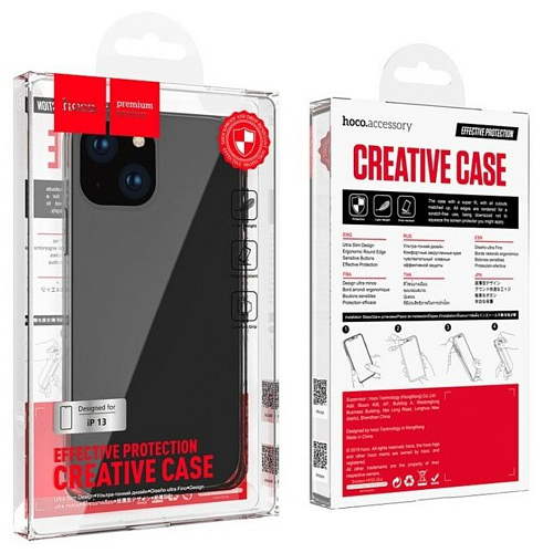 Чехол силиконовый для iPhone 13 (6.1), Fascination series, HOCO, черный