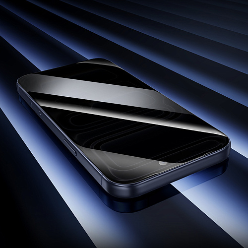 Защитное стекло для iPhone 17 Pro, G777 Plus, HOCO, anti-static, антишпион, черное