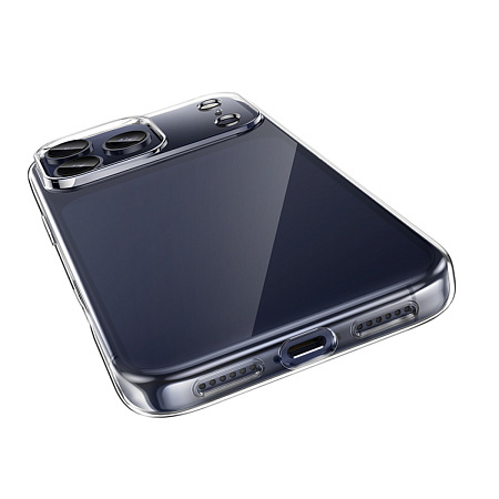Чехол силиконовый для iPhone 17 Pro Max, Light series TPU, HOCO, прозрачный