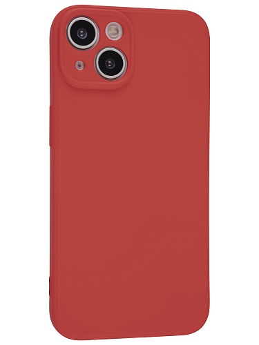 Чехол силиконовый для iPhone 14 (6.1), good quality, c защитой камеры, X-CASE, красный