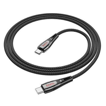 Кабель Type-C на Type-C, HOCO, U133, 60W, 1.2м, черный