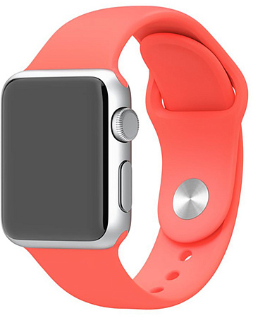 Ремешок на руку для Apple Watch 42/44/45/49 мм, Silicon, розовый
