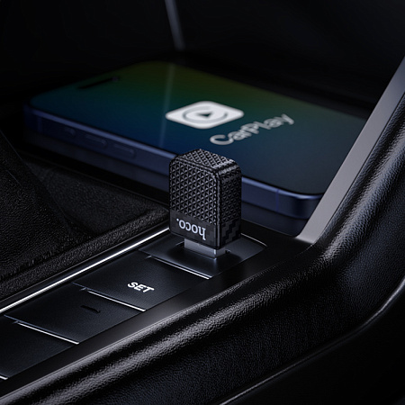 Беспроводной адаптер CarPlay (Wi-Fi) USB-A, HU3, HOCO, черный