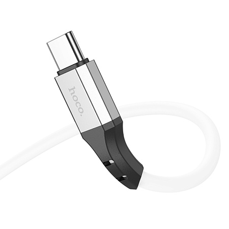USB Кабель Type-C, HOCO, X86, 1м, силиконовый, белый