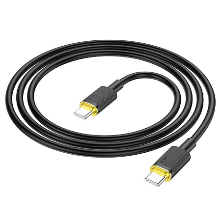 Кабель Type-C на Type-C, HOCO, U109, 100W, 1.2м, черный