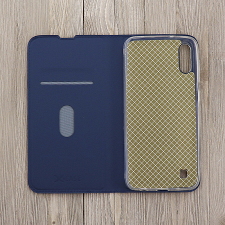 Чехол-книжка для Samsung Galaxy A10/M10, X-CASE, боковой, синий