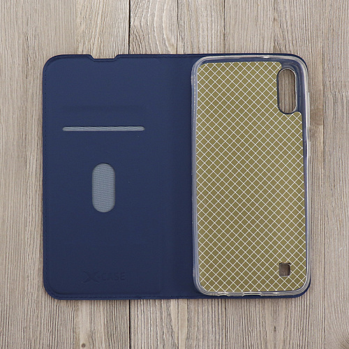 Чехол-книжка для Samsung Galaxy A10/M10, X-CASE, боковой, синий