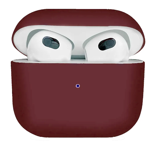 Чехол силиконовый для Airpods 3 case, X-CASE, бордовый