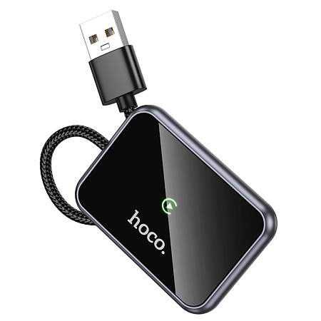 Беспроводной адаптер CarPlay (Wi-Fi) USB-A/USB-C, HU1, HOCO, черный