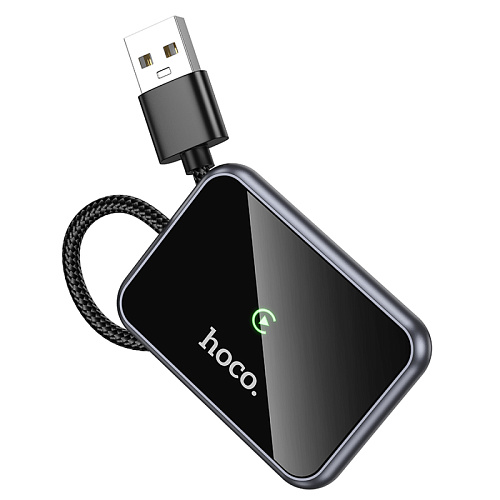 Беспроводной адаптер CarPlay (Wi-Fi) USB-A/USB-C, HU1, HOCO, черный