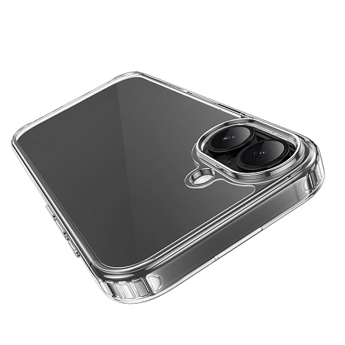 Чехол силиконовый для iPhone 17, Противоударная серия TPU, HOCO, прозрачный