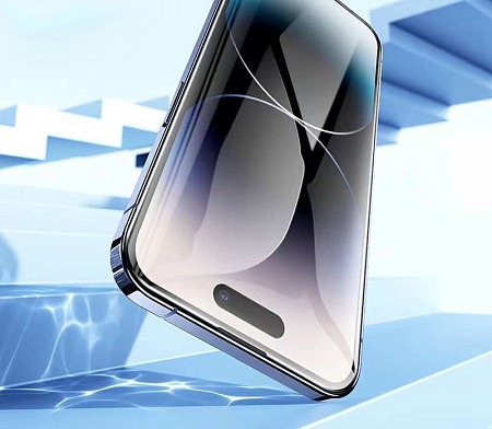    iPhone 15 Pro, G1, HOCO, Flash attach full screen silk screen HD tempered glass, 