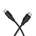 Кабель Type-C на Type-C, HOCO, X124, силиконовый, 1м, 60W, черный
