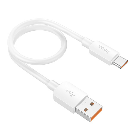 USB Кабель Type-C, HOCO, X96, 100W, 0.25м, белый