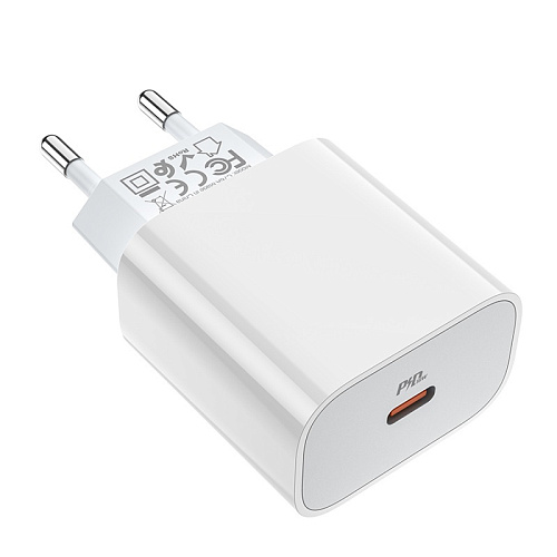 Сетевое зарядное устройство, 1 PD 20W + 1 USB 3.0 QC (C76A Plus), HOCO, белый