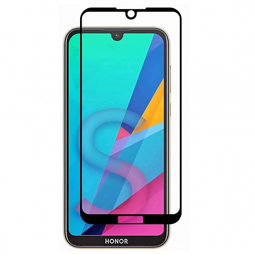 Защитное стекло на Honor 8S/Y5 2019, 5D, черный, X-CASE