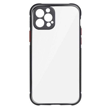 Чехол силиконовый для IPhone 12 Pro (6.1), Shining series, HOCO, прозрачный с черным