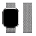 Ремешок на руку для Apple Watch 44/45/46/49 мм, HOCO, WA03, Milanese loop, серый