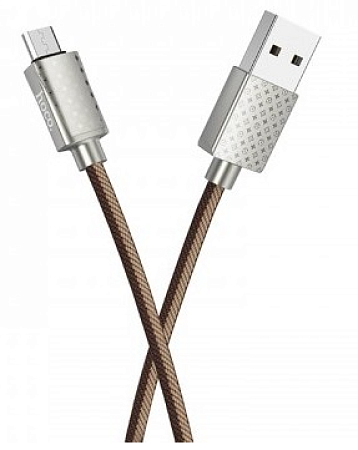 USB Кабель Micro, HOCO, U61, коричневый